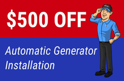 $500 Off Automatic Generator Installation