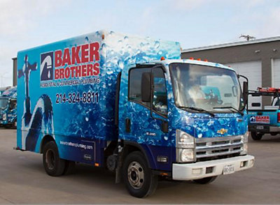 Baker Brothers truck at headquarters