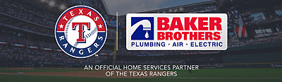 Baker Brothers Plumbing, Air Conditioning & Electrical Named as An Official Home Services Partner of the Texas Rangers, 2023 World Series Champions