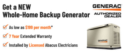 An ad featuring the Generac Generator as an authorized dealer.