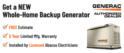 Get a New Whole Home Backup Generator from Abacus