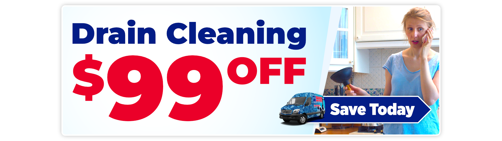 $99 Drain Cleaning Special