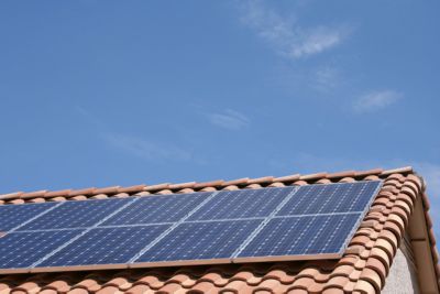 Solar Panel on the home of an Arizona house