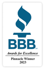 Better Business Bureau Awards for Excellance Pinnacle Winner 2023