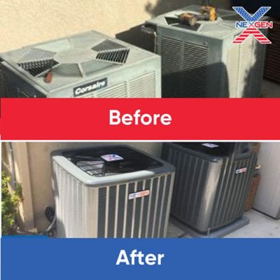 Before & After: Double the AC Replacement