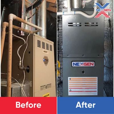 Before & After: Furnace Replacement