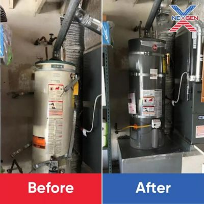 Before & After: New Water Heater