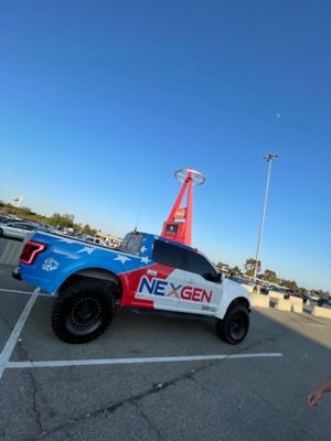 NexGen truck parked at Angels Stadium