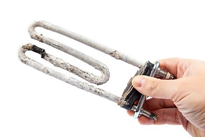 Burned out water heater element