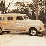 Vintage Coolray van parked