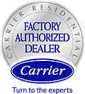 Carrier factory authorized dealer. Turn to the experts.