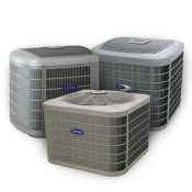 three carrier air conditioning units