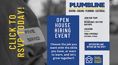 Open house hiring event Wednesday May 8, 2024