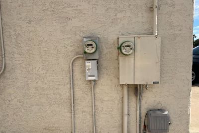 Electrical panel located outside of Arizona home