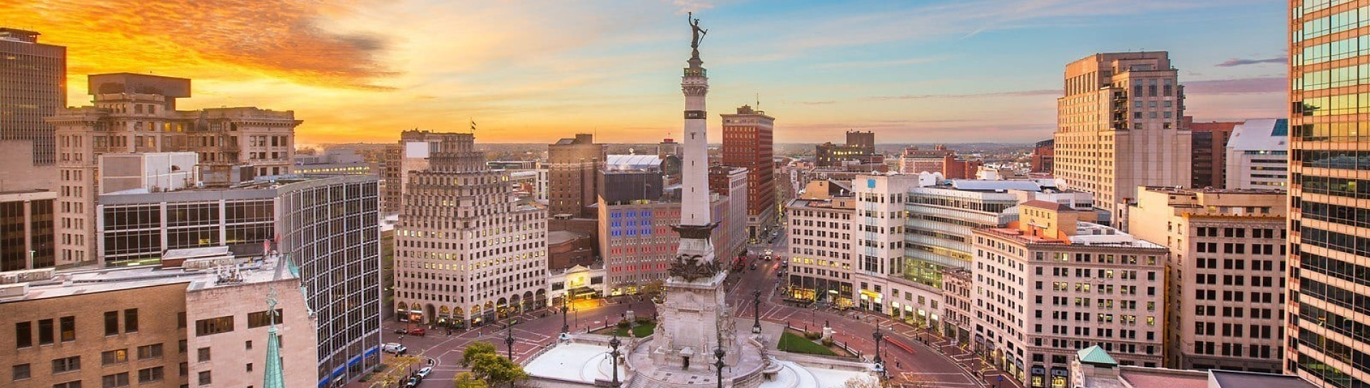 Panoramic view of the city of Columbus