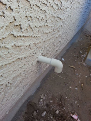 AC condensate drain line