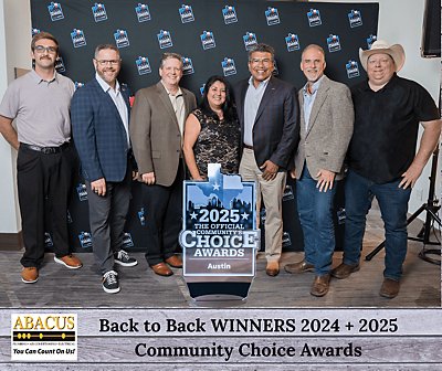 Abacus - Back to Back Winners Austin Community Choice Awards