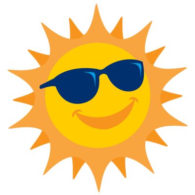Cool Today happy sun wearing sunglasses