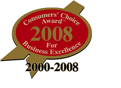 Consumers Choice Award 2000-2008 seal