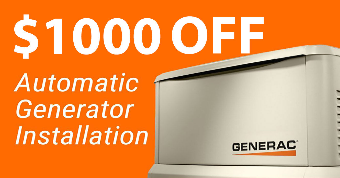 $1000 Off Automatic Generator Installation