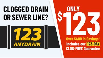 Drain Clearing for only $123