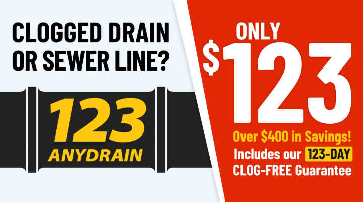 Drain Clearing for only $123