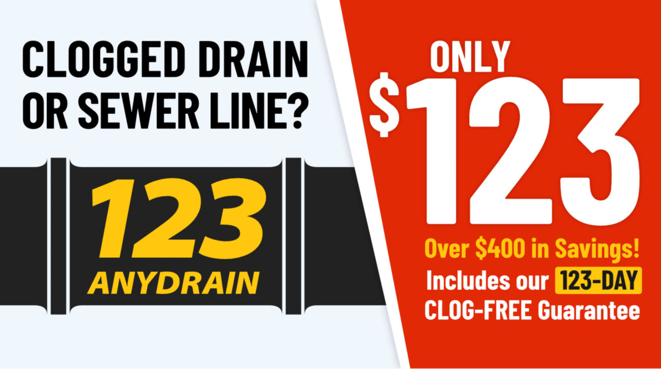 Drain Clearing for only $123