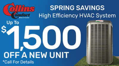 Up to $1,500 Off a new high-efficiency AC & Heating System