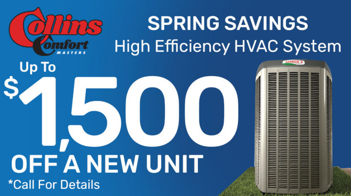 Up to $1,500 Off a new high-efficiency AC & Heating System