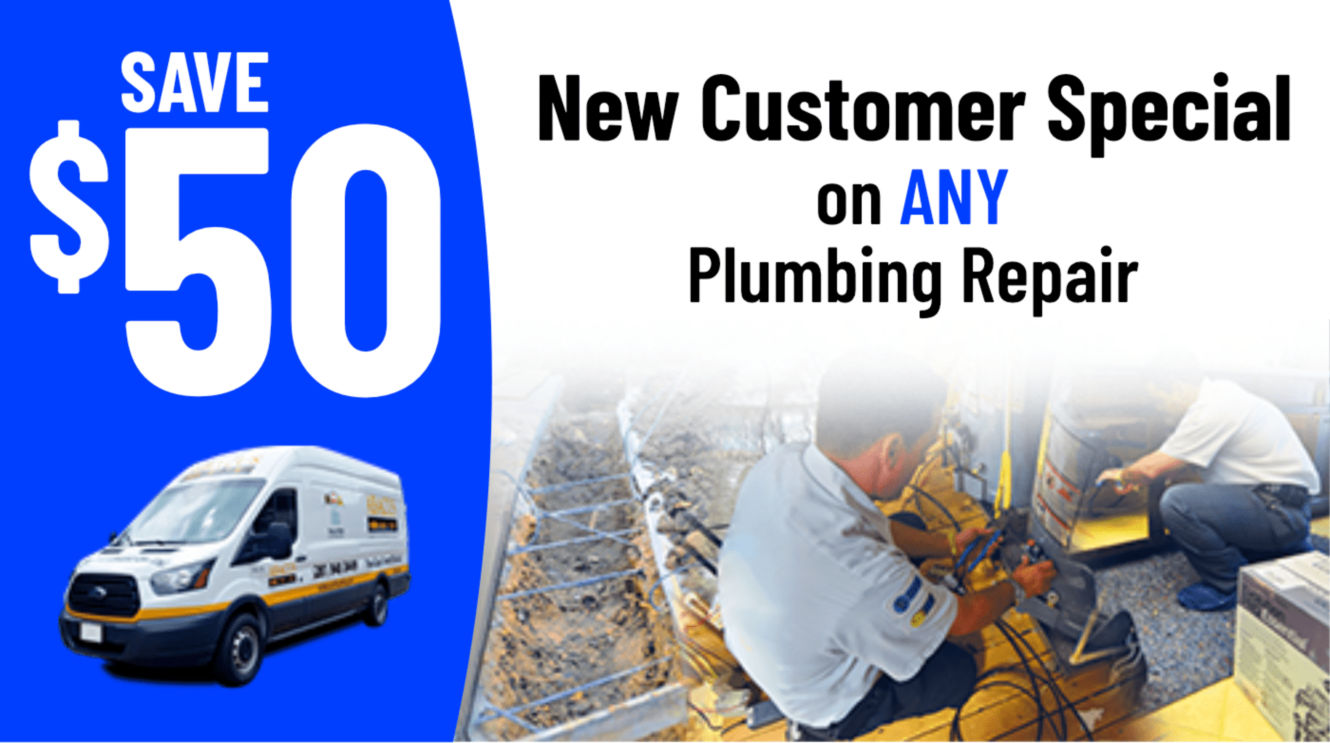 New Customer Special - 50 off any Plumbing Repair