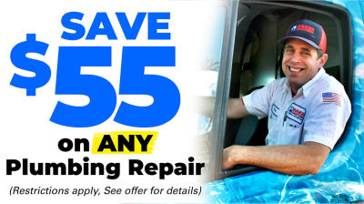 55 off any plumbing repair