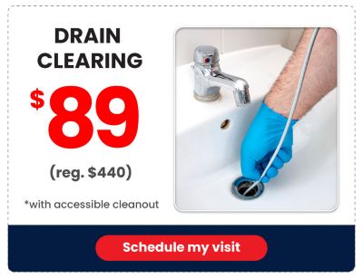 $89 Drain Clearing
