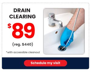 $89 Drain Clearing