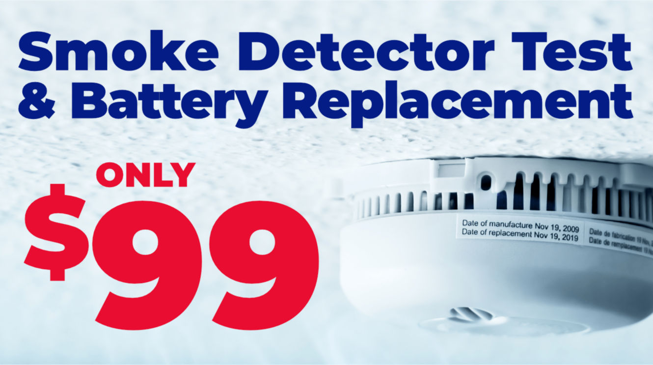 99 smoke detector test battery replacement
