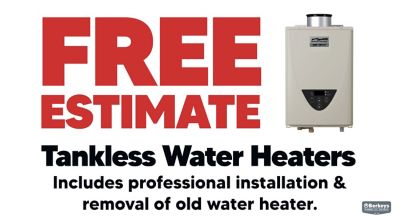 Free Estimate Tankless Water Heaters