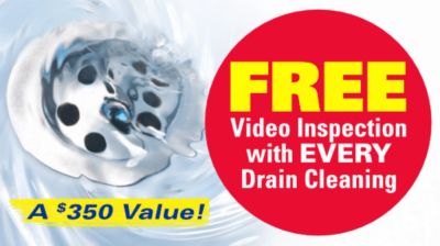 Free video inspection with every drain cleaning