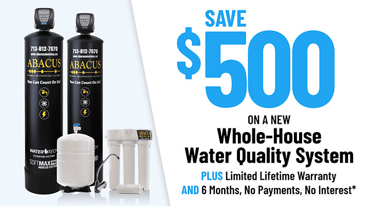 Save $500 on a new Whole-House Water Quality System