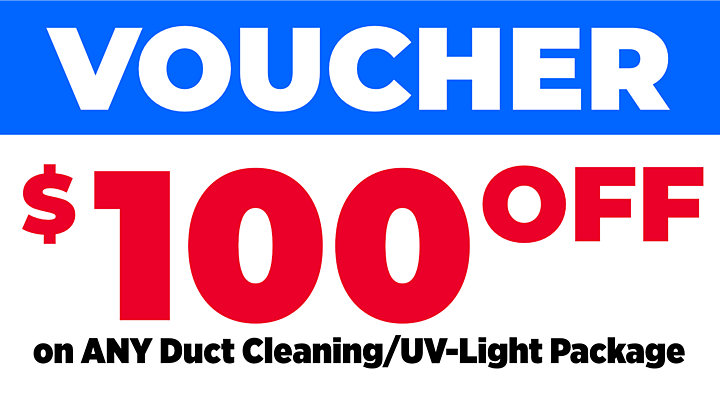 100 off any duct cleaning or uv light package
