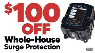 $100 Off Whole-House Surge Protection