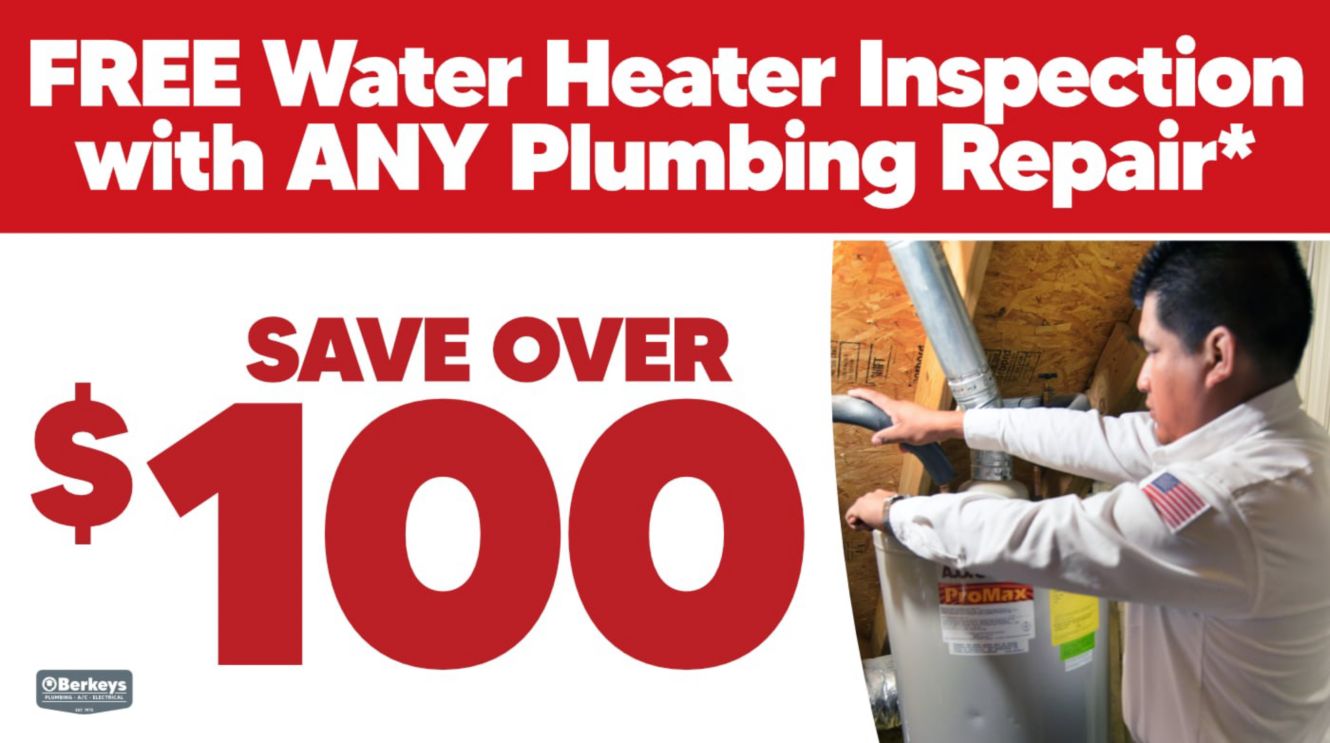 Free Water Heater Inspection with ANY Plumbing Repair