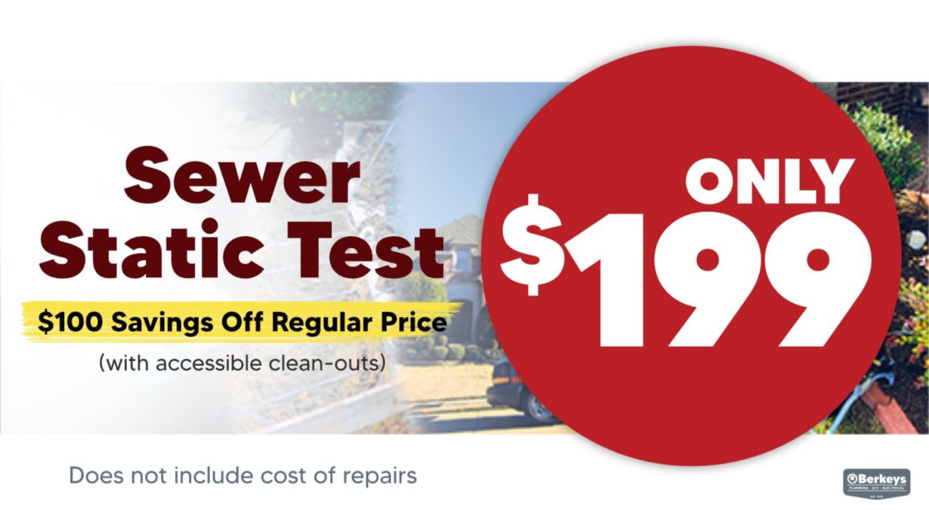 Sewer Static Test Only $199