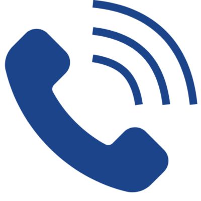Blue phone icon