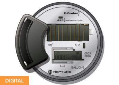 Digital water meter diagram