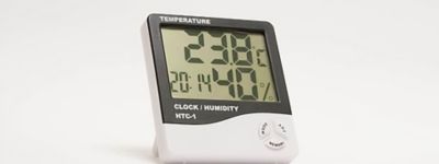 a digital thermometer with a display