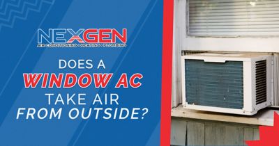 does a window ac take air from outside