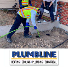 Plumbline's drain cleaning services in Brighton, CO