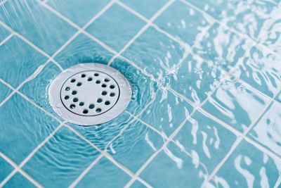 drain in bathroom