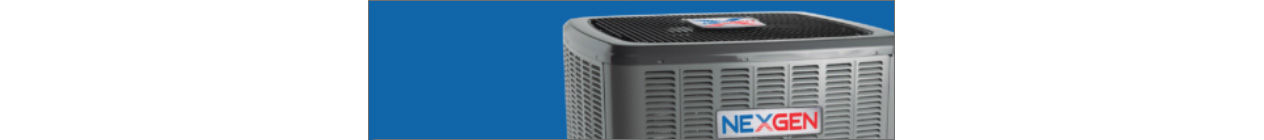 Electric AC unit with a blue background