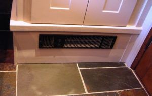 Electric heater installation