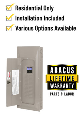 Abacus Electrical Panel Lifetime Warranty